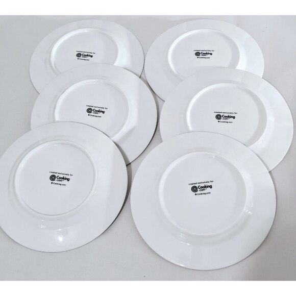 Holiday Snack Dessert Plates 7.5" reindeer partridge wreath bells 6pc Christmas - Picture 10 of 12